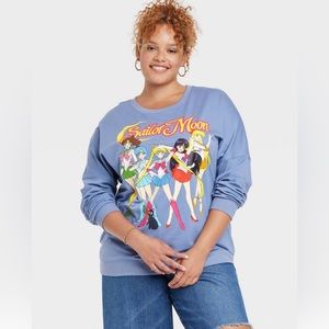 Women's Sailor Moon Graphic Sweatshirt - blue size m